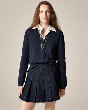 J.Crew New Premium-Weight Classic Rugby Shirt - Blue