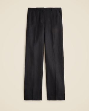 J.Crew Petite Wide-Leg Pant - Black