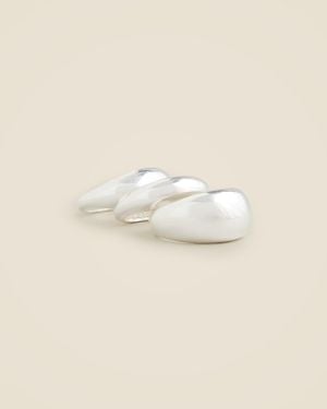 J.Crew Sculptural Rings Set - Natural