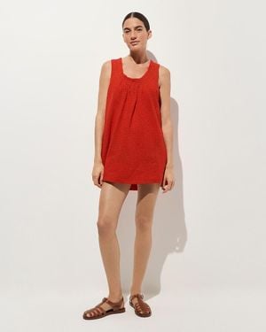 j crew red eyelet dress J-Crew Red Eyelet Dress (Pre-Loved) Size 00 Adult