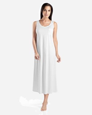 J.Crew Hanro Cotton Deluxe Long Tank Gown - White