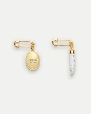 J.Crew Charm Brooches Set-Of-Two - Natural