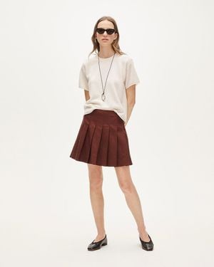 J.Crew Pleated Mini Skirt - Natural