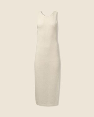 J.Crew Onia Linen Knit Scoopback Maxi Dress - Natural