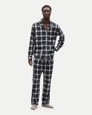 J.Crew Flannel Pajama Set - White