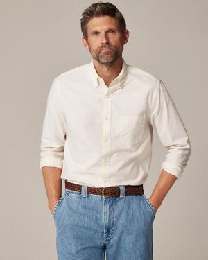 J.Crew Relaxed Broken-In Organic Cotton Oxford Shirt - White