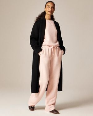 J.Crew Heritage Terry Wide-Leg Sweatpant - Pink