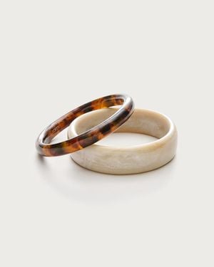 J.Crew Tortoiseshell Bangles Set-Of-Two - Natural