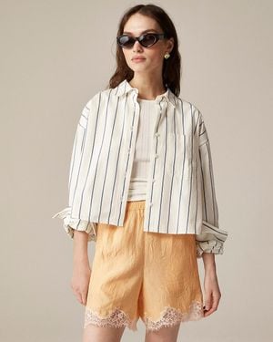 J.Crew "5" Stratus Lace-Trim Short - Natural