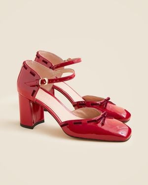 J.Crew Maisie Bow Heels - Red