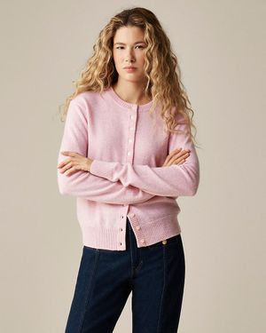 J.Crew Perfect Cashmere Cardigan - Pink