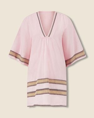 J.Crew Lemlem Belkis V-Neck Caftan - Pink