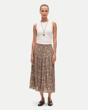 J.Crew Petite Midi Skirt - Natural