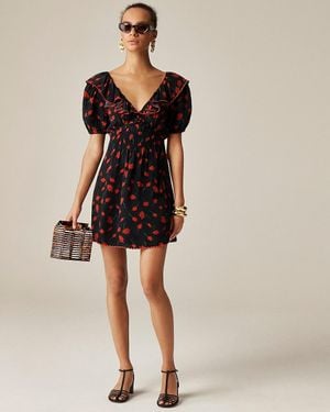 J.Crew Ruffle-Collar Mini Dress - Multicolor