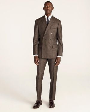 J.Crew Ludlow Slim-Fit Double-Breasted Suit Jacket - Brown