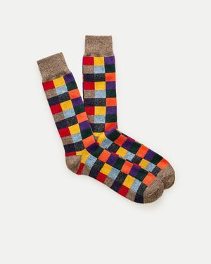 J.Crew Heavyweight Wool-Blend Socks - White