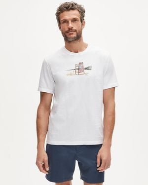 J.Crew Vintage-Wash Cotton Graphic T-Shirt - White