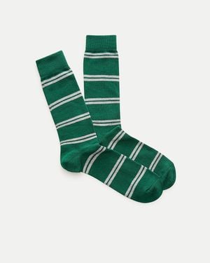 J.Crew Striped Socks - Green
