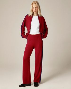 J.Crew Cashmere Track Pant - Red