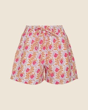 J.Crew Sz Blockprints Drawstring Short - Pink