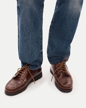 J.Crew Four-Eye Lake Shoes With Mini-Lug Soles - Blue