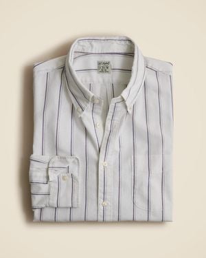 J.Crew Broken-In Organic Cotton Oxford Shirt - Gray