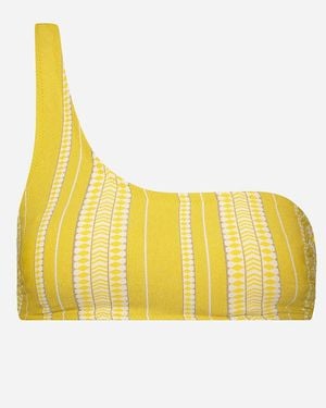 J.Crew Lemlem Luchia One-Shoulder Top - Yellow