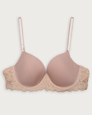 J.Crew Hanro Luxury Moments T-Shirt Bra - Pink