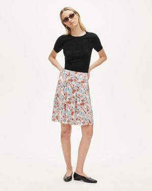 J.Crew Pleated Knee-Length Skirt - Multicolor
