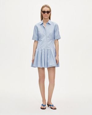 J.Crew Tall Ophelia Mini Shirt-Dress - Blue