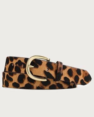 J.Crew Calf Hair Belt In Leopard - Multicolor