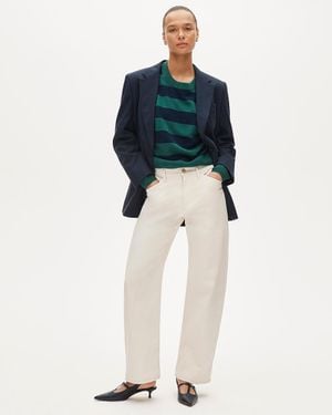 J.Crew Zoe Barrel Pant - Natural