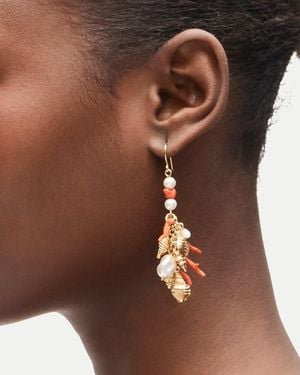 J.Crew Coral Charm Earrings - Brown
