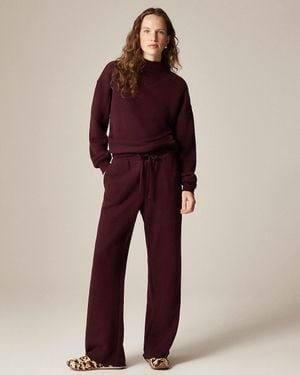 J.Crew Heritage Terry Wide-Leg Sweatpant - Red