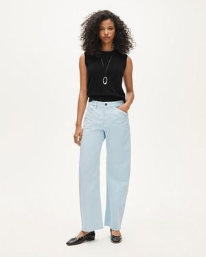 J.Crew Petite Zoe Barrel Pant - Blue