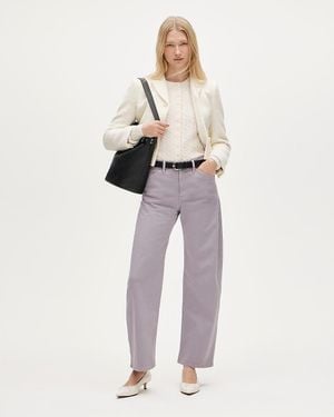 J.Crew Petite Zoe Barrel Pant - Natural