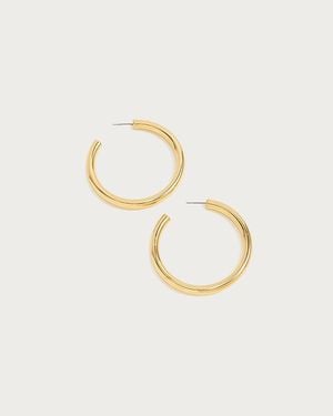 J.Crew Hoop Earrings - Metallic