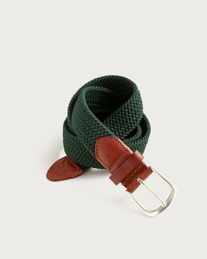 J.Crew Woven Elastic Belt With Round Buckle - Black
