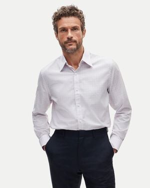J.Crew Ludlow Premium Cotton Dress Shirt With Point Collar - White