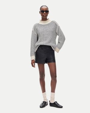 J.Crew Faux-Leather Short - Gray