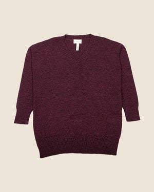 J.Crew Laude The Label Oversized V-Neck Sweater - Red