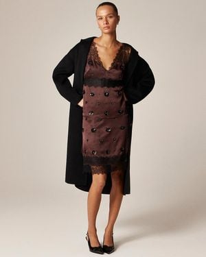 J.Crew Collection Embellished Lace-Trim Mini Skirt - Black