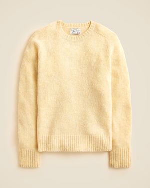 J.Crew Soft-Washed Wool Saddle-Sleeve Sweater - Natural