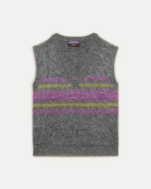J.Crew Eckhaus Latta X Brushed Cashmere Vest - Gray