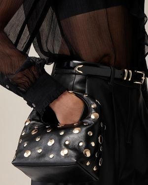 J.Crew Small Top-Handle Bag With Grommets - Black