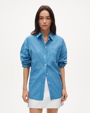 J.Crew Petite Étienne Oversized Shirt - Blue