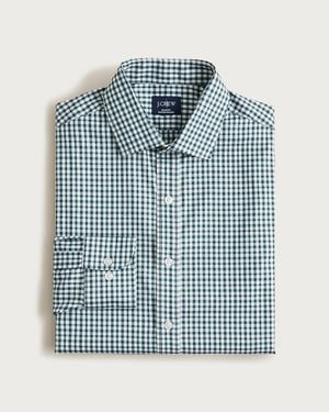J.Crew Bowery Performance Stretch Dress Shirt With Spread Collar - Blue