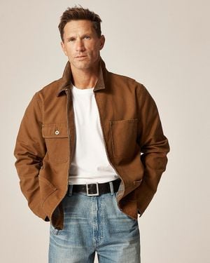 J.Crew Wallace & Barnes Duck Canvas Utility Jacket - Brown