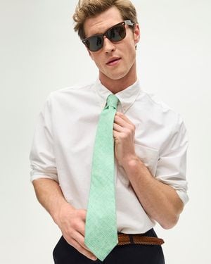 J.Crew Italian Linen Tie - White