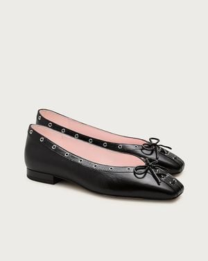 J.Crew Sophie Grommet Ballet Flats - Black